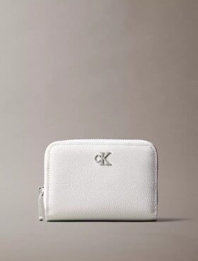 Cartera con solapa y cremallera Minimal Monogram
