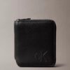 Cartera doble con cremallera de piel Cartera doble con cremallera de piel