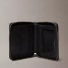 Cartera doble con cremallera de piel Cartera doble con cremallera de piel