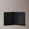 Cartera doble delgada con logotipo en relieve metalizado Cartera doble delgada con logotipo en relieve metalizado