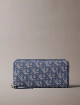 Cartera larga con cremallera y Monogram integral