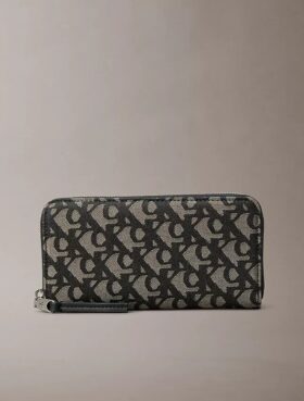 Cartera larga con cremallera y Monogram integral