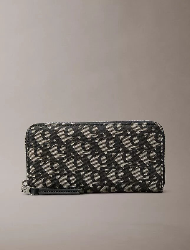 Cartera larga con cremallera y Monogram integral Cartera larga con cremallera y Monogram integral