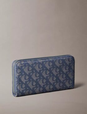 Cartera larga con cremallera y Monogram integral
