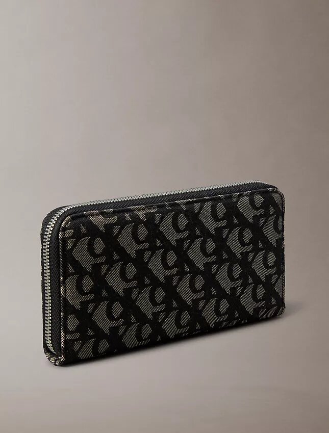 Cartera larga con cremallera y Monogram integral Cartera larga con cremallera y Monogram integral