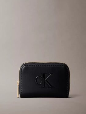 Cartera mediana con cremallera y Monogram en negrita