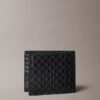 Cartera plegable con el logotipo del emblema por toda la superficie y compartimento para monedas
