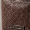 Cartera plegable con el logotipo del emblema por toda la superficie y compartimento para monedas