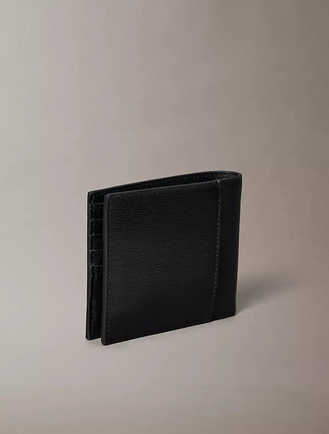 Cartera plegable con logotipo y compartimento para monedas Cartera plegable con logotipo y compartimento para monedas