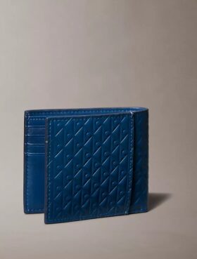 Cartera plegable con Monogram en relieve en toda la superficie y bolsillo para monedas