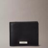 Cartera plegable con placa con logotipo Cartera plegable con placa con logotipo