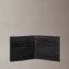Cartera plegable con placa con logotipo Cartera plegable con placa con logotipo