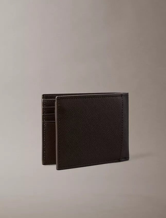 Cartera plegable Saffiano refinada Cartera plegable Saffiano refinada