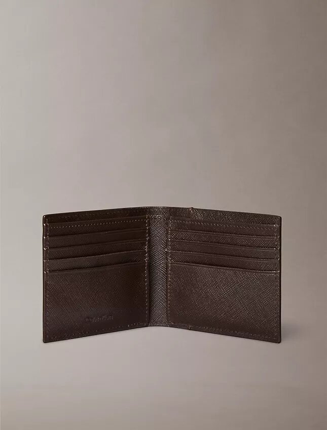 Cartera plegable Saffiano refinada Cartera plegable Saffiano refinada