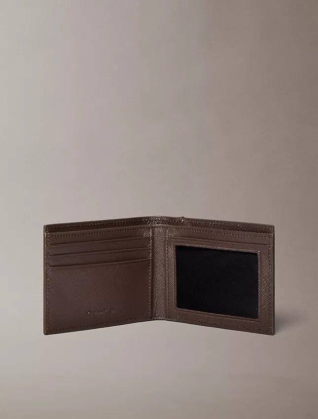 Cartera plegable Saffiano refinada Cartera plegable Saffiano refinada