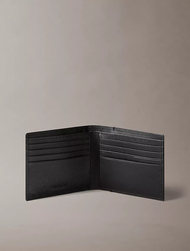Cartera plegable Saffiano refinada Cartera plegable Saffiano refinada