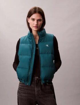 Chaleco acolchado de nailon con Monogram