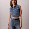 Chaleco sin mangas de Denim
