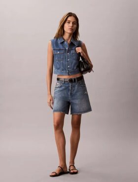 Chaleco sin mangas de Denim