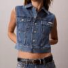 Chaleco sin mangas de Denim