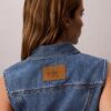 Chaleco sin mangas de Denim