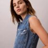 Chaleco sin mangas de Denim