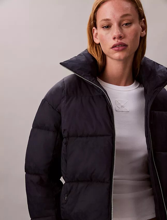 Chaqueta acolchada con monograma integral Chaqueta acolchada con monograma integral