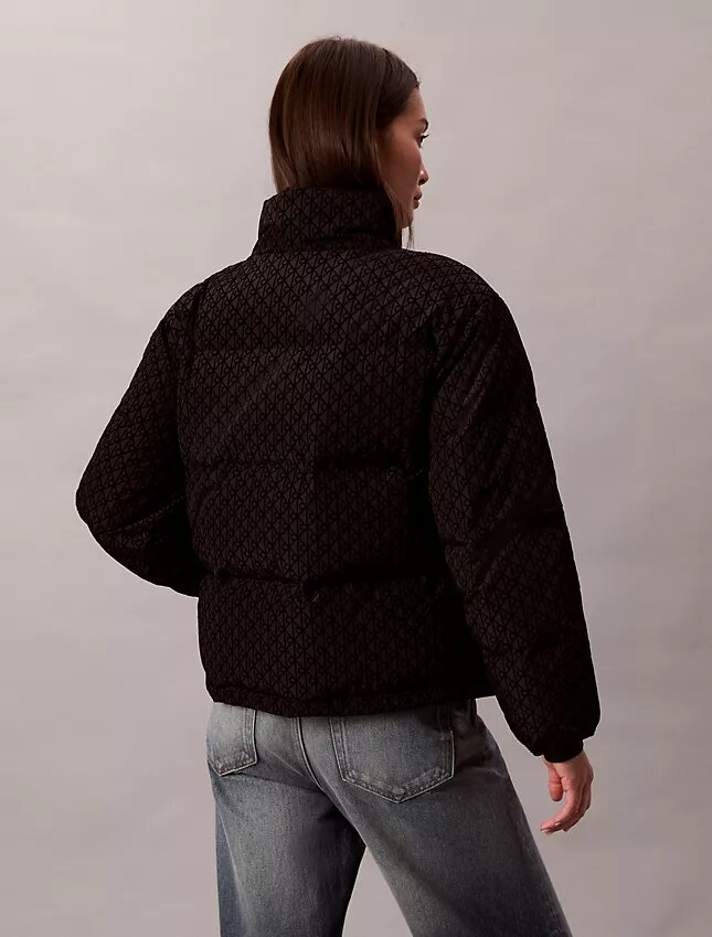 Chaqueta acolchada con monograma integral Chaqueta acolchada con monograma integral