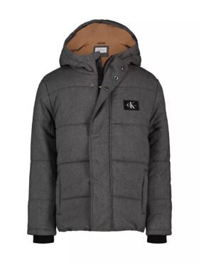 Chaqueta acolchada con parche Monólogo para niños