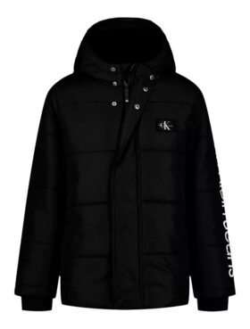 Chaqueta acolchada con parche Monólogo para niños