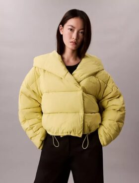 Chaqueta acolchada cruzada