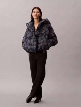 Chaqueta acolchada cruzada