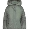 Chaqueta acolchada de manga raglán para niñas