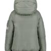Chaqueta acolchada de manga raglán para niñas