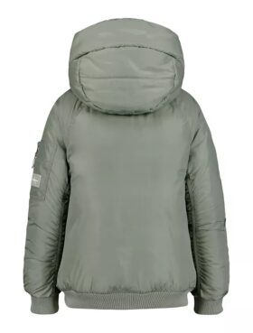 Chaqueta acolchada de manga raglán para niñas