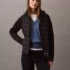 Chaqueta acolchada de mezcla de tejidos Chaqueta acolchada de mezcla de tejidos