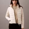 Chaqueta acolchada de mezcla de tejidos Chaqueta acolchada de mezcla de tejidos