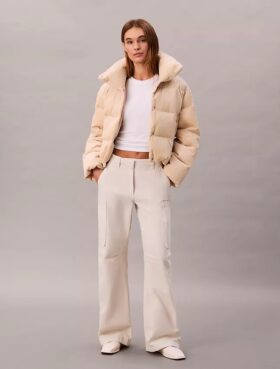 Chaqueta acolchada de pana