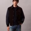 Chaqueta bomber de algodón y nailon estilo universitario