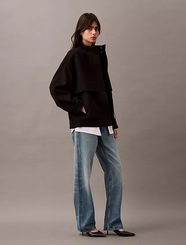 Chaqueta bomber de mezcla de lana Chaqueta bomber de mezcla de lana