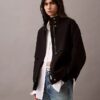 Chaqueta bomber de mezcla de lana Chaqueta bomber de mezcla de lana