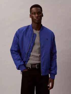 Chaqueta bomber de nailon