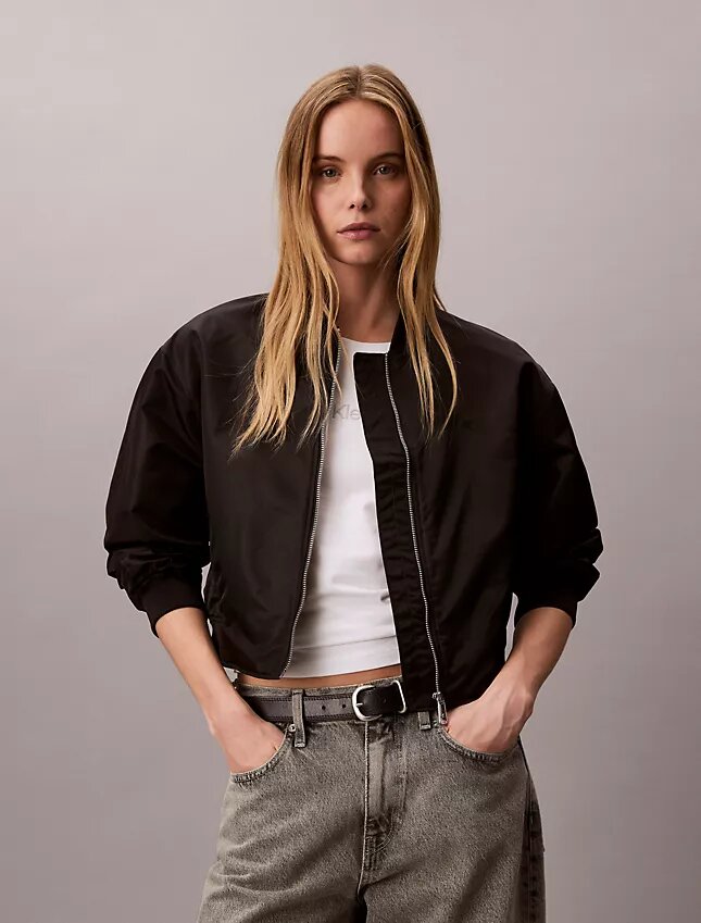 Chaqueta bomber de nailon Chaqueta bomber de nailon