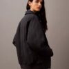 Chaqueta bomber de nailon arrugado Chaqueta bomber de nailon arrugado