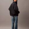 Chaqueta bomber de nailon arrugado Chaqueta bomber de nailon arrugado