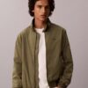 Chaqueta bomber de nylon con rejilla Chaqueta bomber de nylon con rejilla