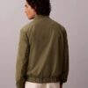 Chaqueta bomber de nylon con rejilla Chaqueta bomber de nylon con rejilla