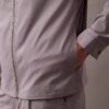 Chaqueta clásica con cremallera de mezcla de algodón Chaqueta clásica con cremallera de mezcla de algodón