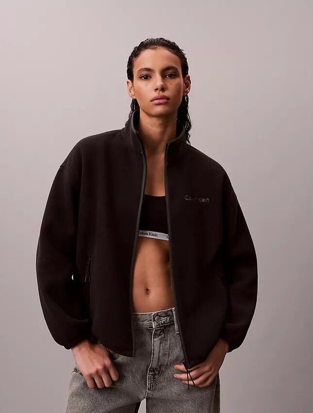 Chaqueta con cremallera de forro polar Chaqueta con cremallera de forro polar