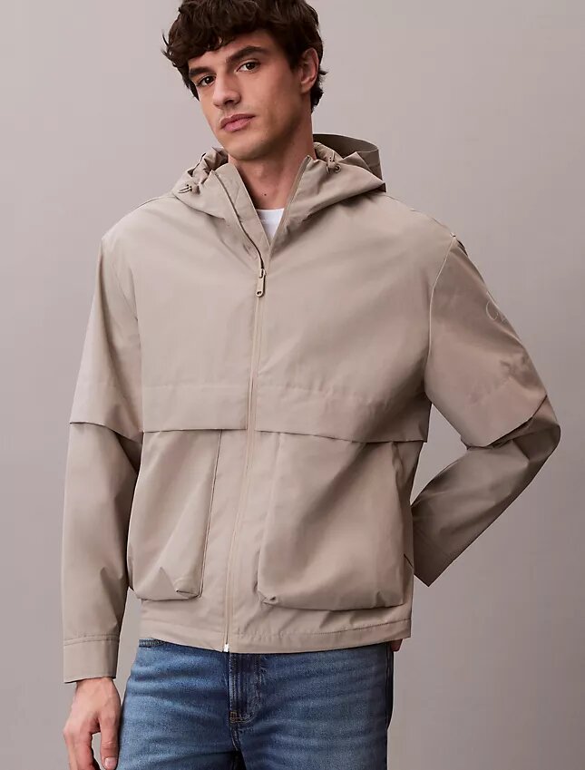 Chaqueta cortavientos con capucha Ripstop Chaqueta cortavientos con capucha Ripstop